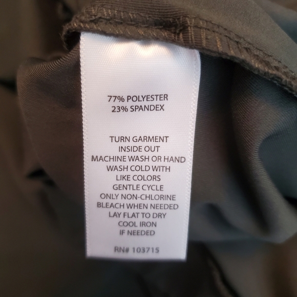 Joie Ankle Soft Dark Olive Green Pull-On Drawstring Pants Size Medium - Picture 5 of 8